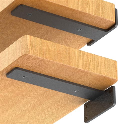 metal shelving brackets for two foot deep shelf|extra long shelf brackets.